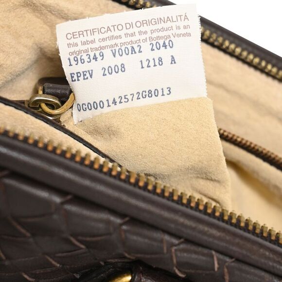 Bottega Veneta Intrecciato Top Handle Bag in Brown Leather - Picture 7 of 8